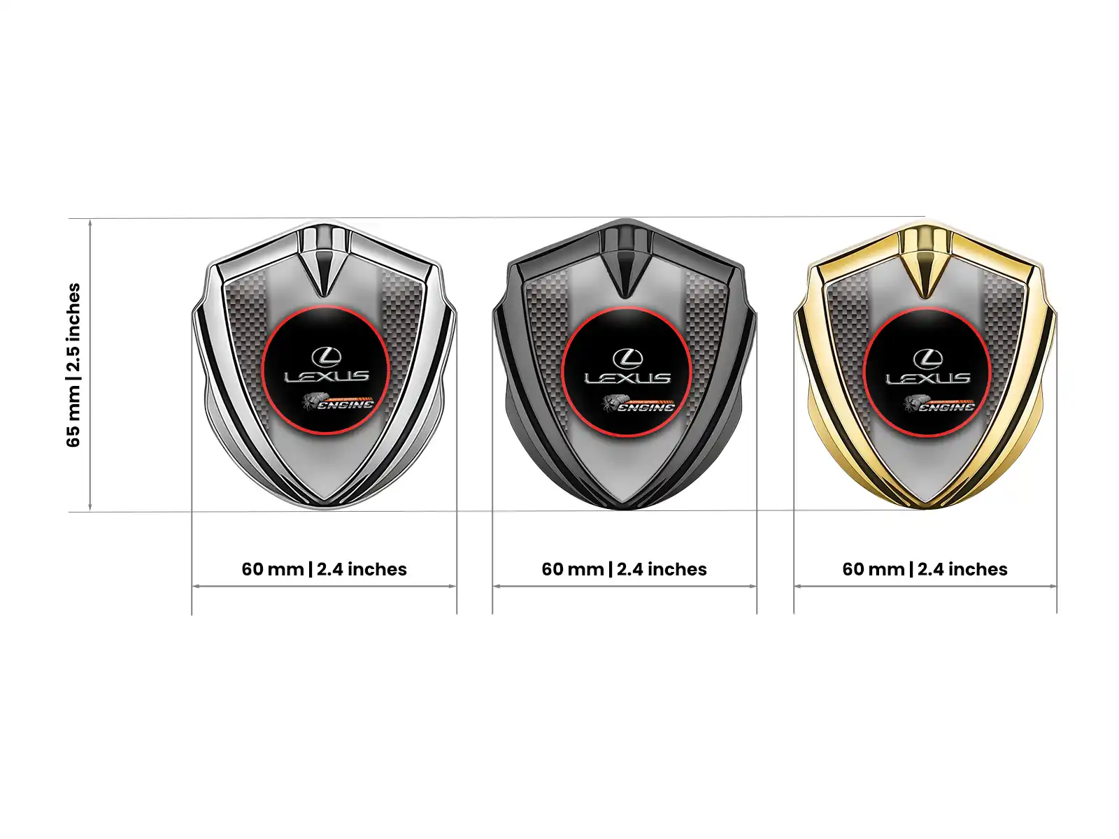 Lexus Silikon Emblem Abzeichen Limitierter Stil Schicker Look
